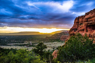 Scenic view of landscape against sky