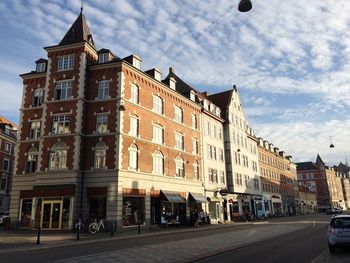 City street against sky