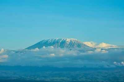 A view of kilimanjaro mountain from amboseli national park