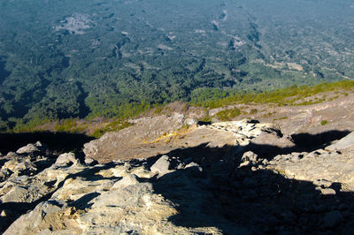 Scenic view of rocky mountains