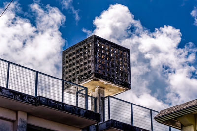 Low angle view of building against sky