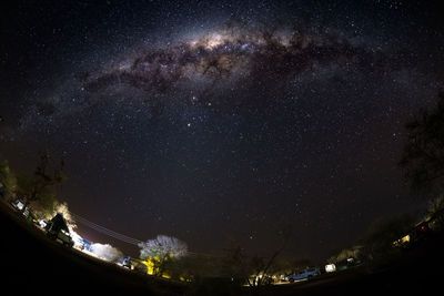 Low angle view of stars in sky at night