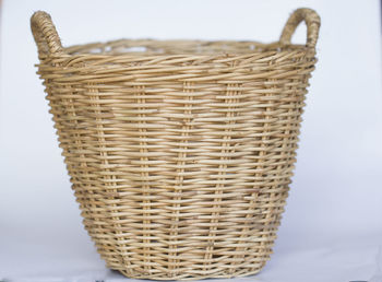 Close-up of wicker basket