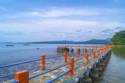 Road bridge to enjoy the view on the coast