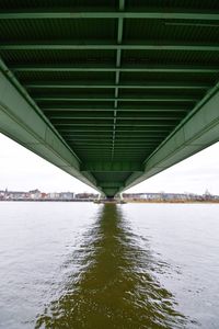 Below view of bridge over rhine river