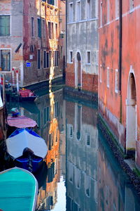 Reflection of buildings in canal