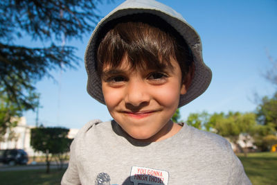 Portrait of little boy smiling