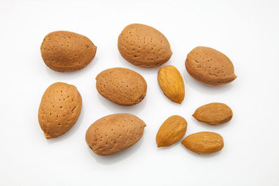 Close-up of cupcakes against white background