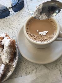 Close-up of coffee cup
