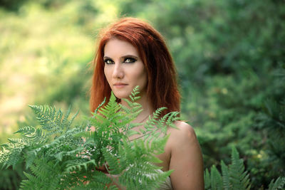 Portrait of beautiful young woman