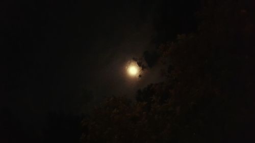 Scenic view of moon in sky at night