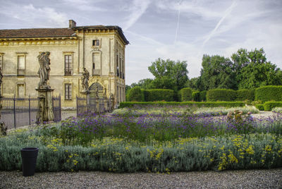 Scenic view of building against sky