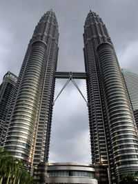 Low angle view of skyscrapers