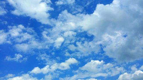 Low angle view of cloudy sky