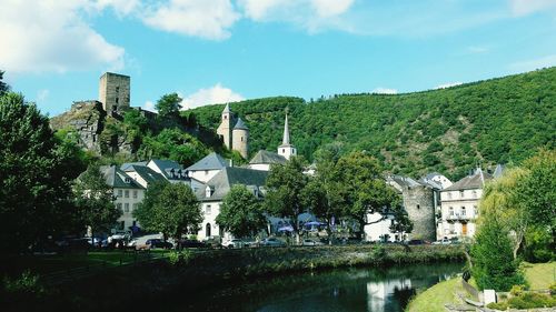 View of city against clear sky