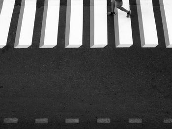 High angle view of metal gate