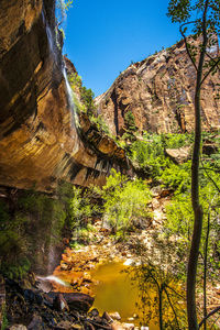 View of rock formations