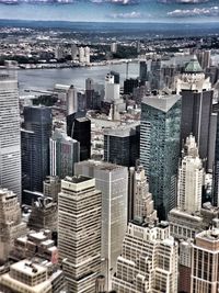 Aerial view of city