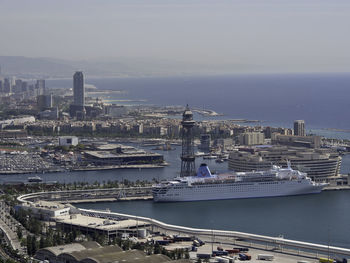 Barcelona at the mediterranean sea