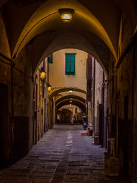 Corridor of historic building