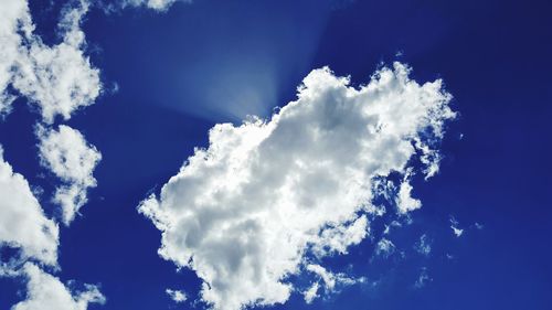 Low angle view of clouds in sky