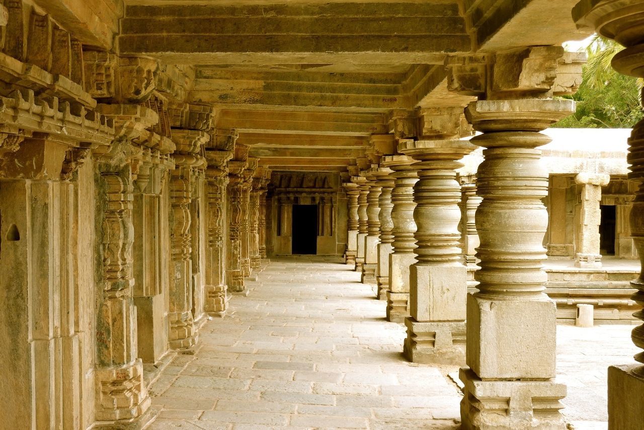 architecture, built structure, history, architectural column, colonnade, in a row, indoors, column, the way forward, ancient, corridor, diminishing perspective, famous place, travel destinations, tourism, the past, arch, old, travel, historic