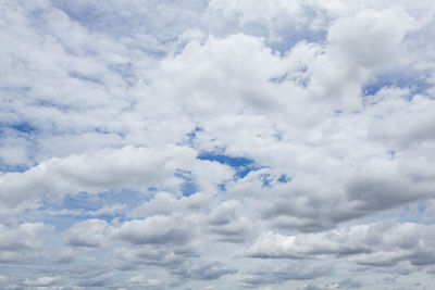 Low angle view of clouds in sky