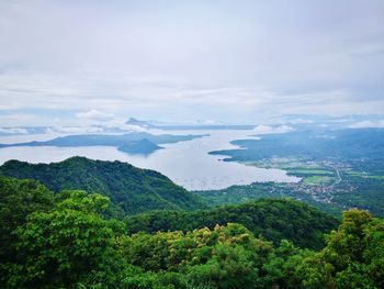 Scenic view of taal volcano