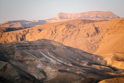 Scenic view of desert against sky