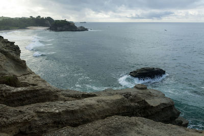 Scenic view of sea against sky