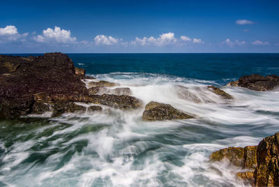 Scenic view of sea against sky