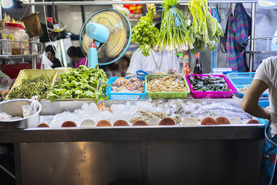 Roadside chef cooking in hua hin district prachuap khiri khan province thailand.