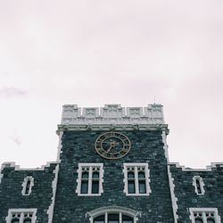 Low angle view of clock tower