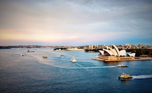 Scenic view of sea against sky