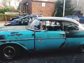 Cars parked in parking lot