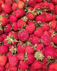 Full frame shot of strawberries