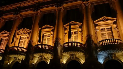 Low angle view of historical building