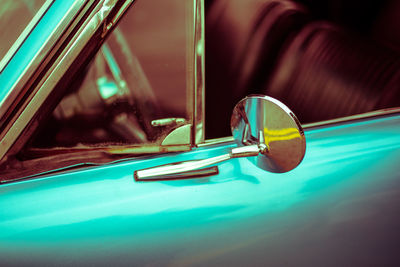 Close-up of vintage car