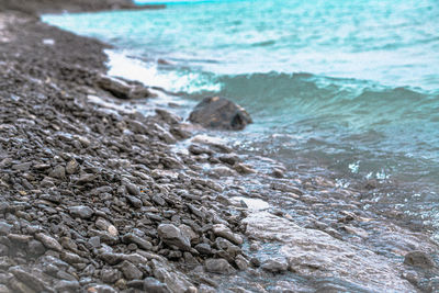 Scenic view of sea waves