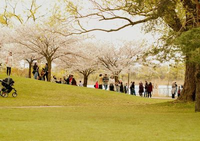 Group of people in park