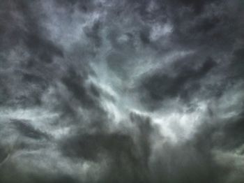 Low angle view of cloudy sky
