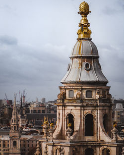 Low angle view of buildings against sky