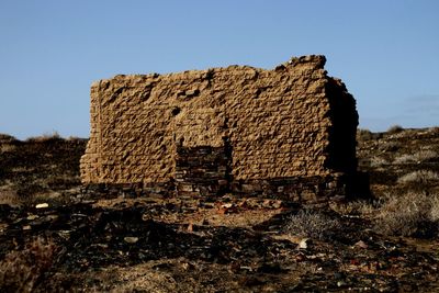 Old ruins against clear sky