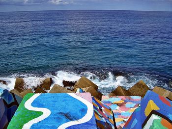 Scenic view of sea against sky