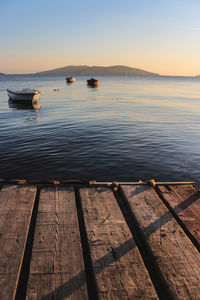 Scenic view of istanbul kartal sea against sky during sunset