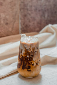 Close-up of coffee on table