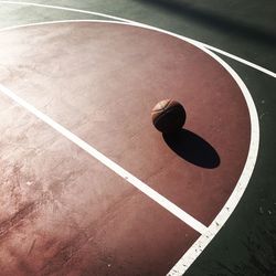 Close-up of basketball hoop