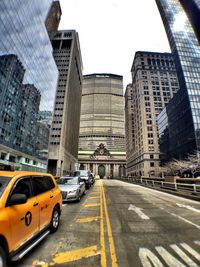 View of city street