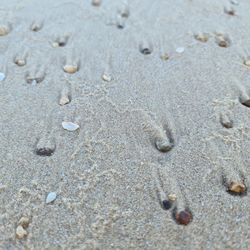 Full frame shot of wet sand