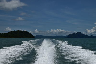 Scenic view of sea against sky